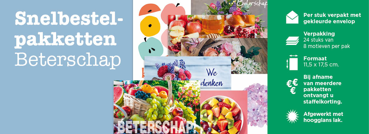 Kaartenkasteel Snelbestelpakket Beterschap