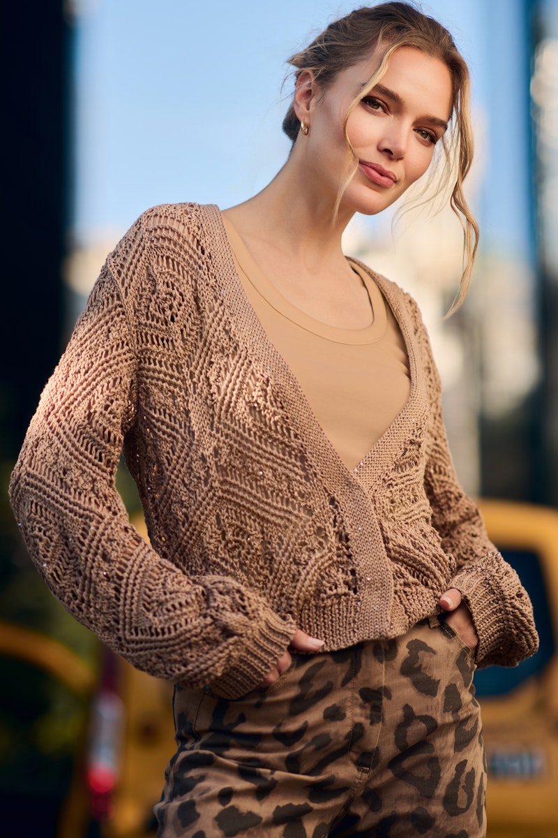 dames vest casual gecombineerd met broek