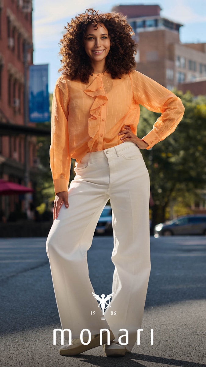 Monari damesmode met vrouwelijke details en comfortabele pasvorm bij Blijdesteijn Mode Tiel