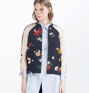 Bomberjack met borduursels modetrend 2017