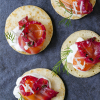 Zalm blini