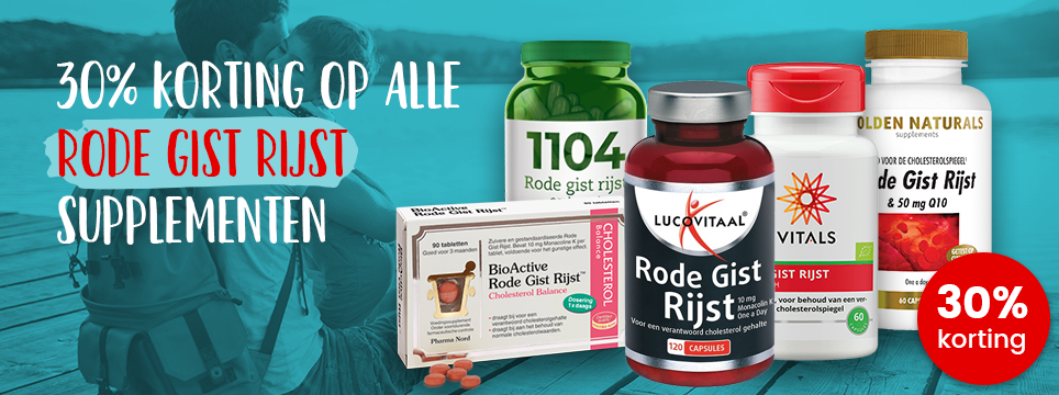 rode gist rijst tabletten - 30% korting