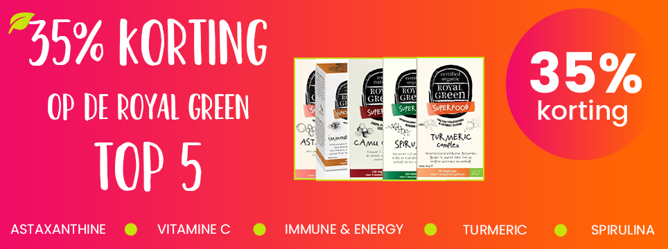 35% korting op de ROyal Green top 5