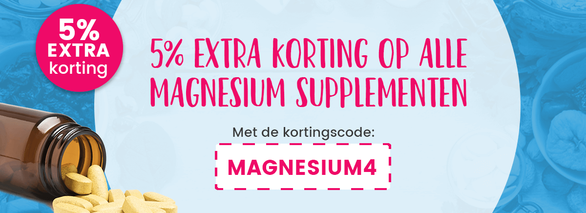 5% extra korting op ALLE magnesium supplementen