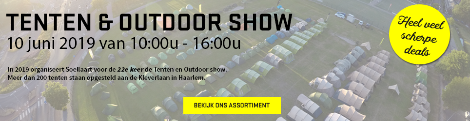 De grootste tentenshow van Nederland. Soellaart Outdoor en Wintersport.