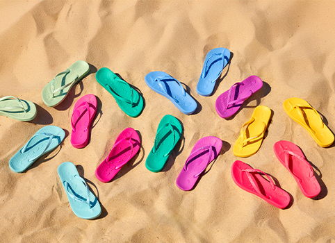 kleurrijke ipanemaslippers