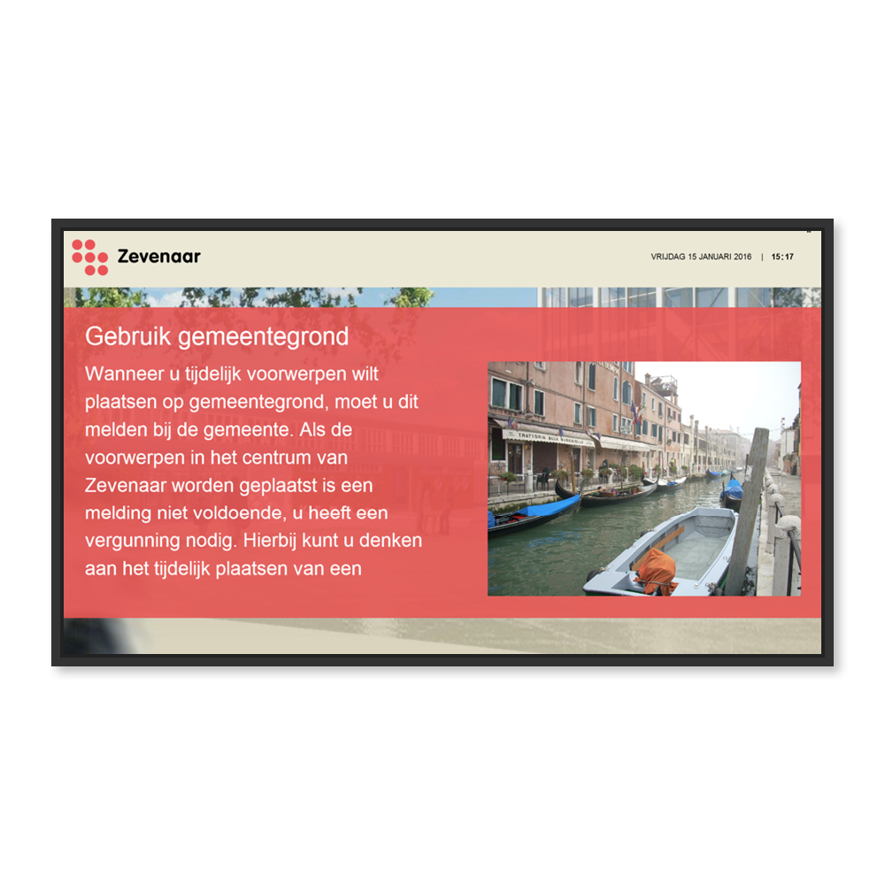 Narrowcasting, digital signage, TDM, TiC Narrow Casting, informatieschermen, beeldscherm, communiceren, digitaal
