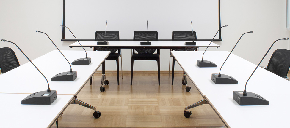 Beyerdynamic Quinta, discussie- en stemsysteem, discussie, stem, spraak, voorzitter, regie