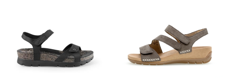 Dames sandalen met voetbed