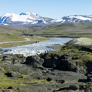 rivier in IJslands landschap