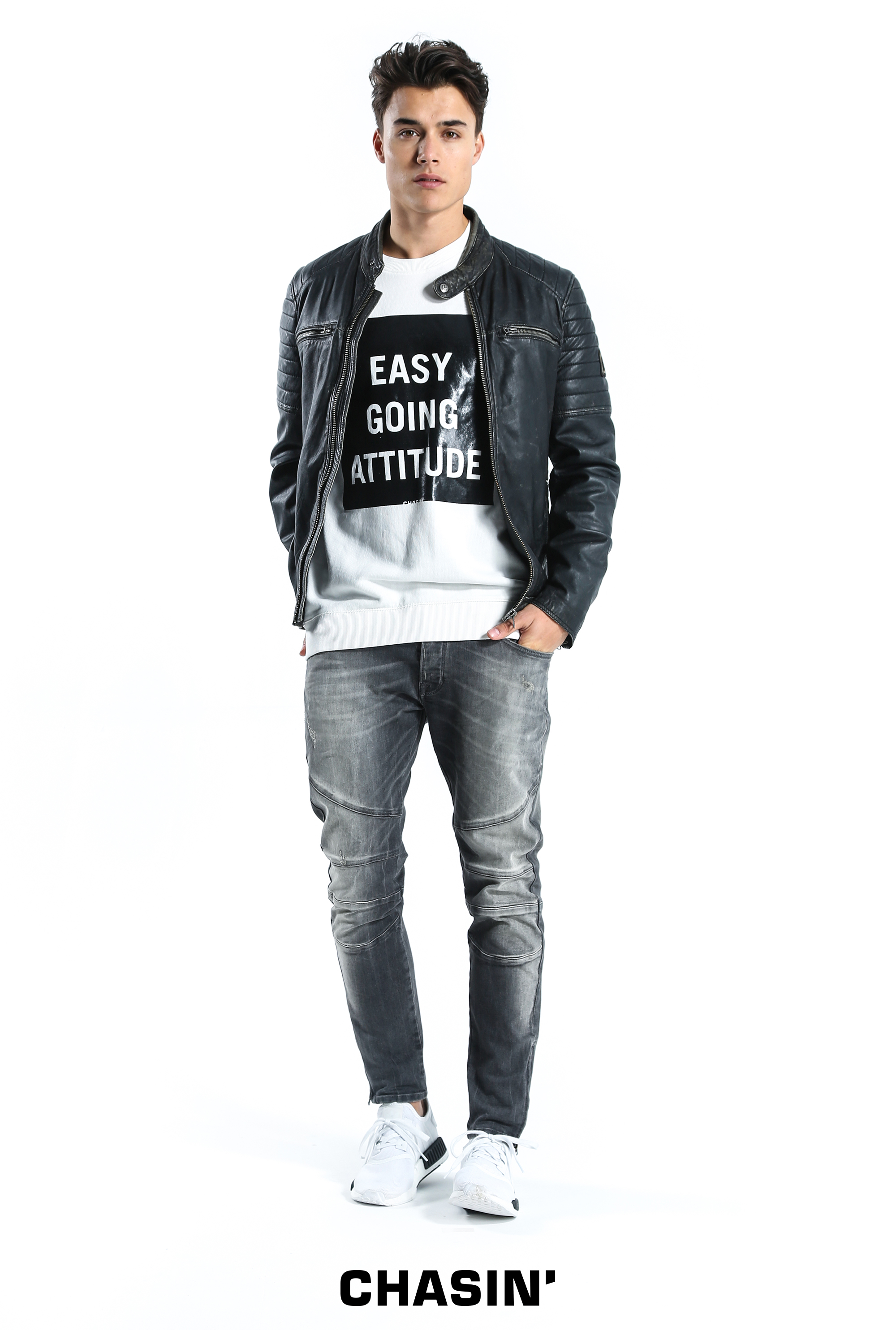 Chasin jeans donkergrijs