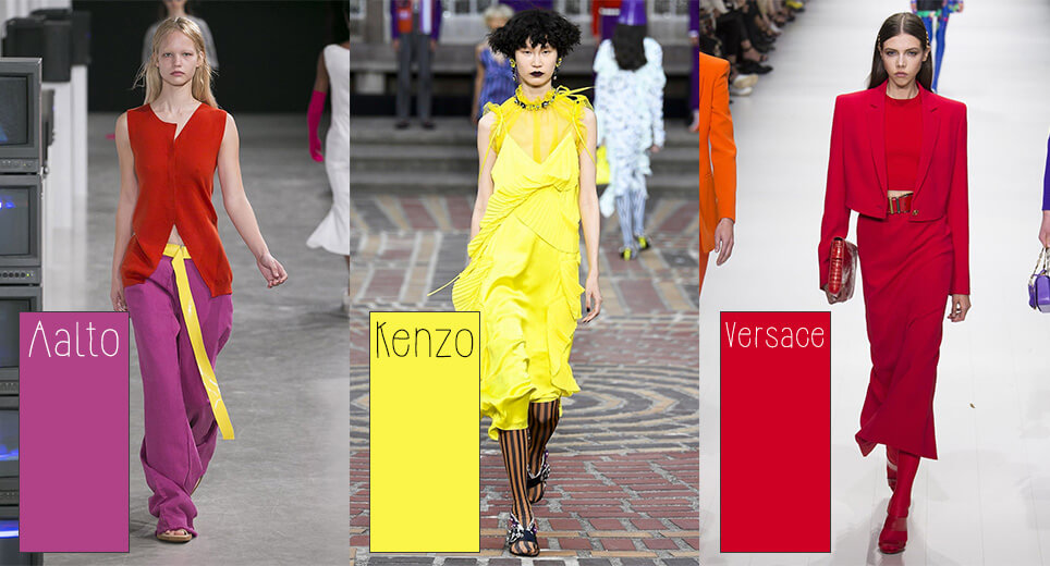 Trend report SS2018 - Bold colors catwalk
