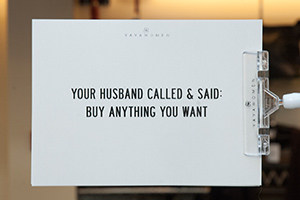 Openingstijden Yaya shop husband quote