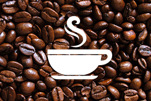 Een kopje verse koffie van het huis