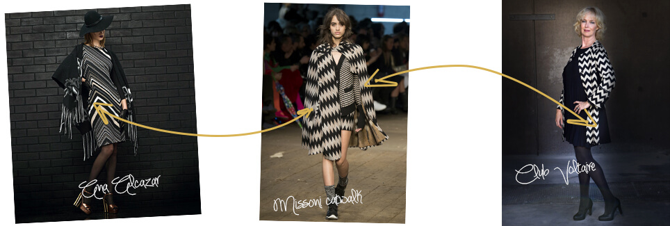 de Missoni look vertaald naar de collectie van Ballegooyen Modes