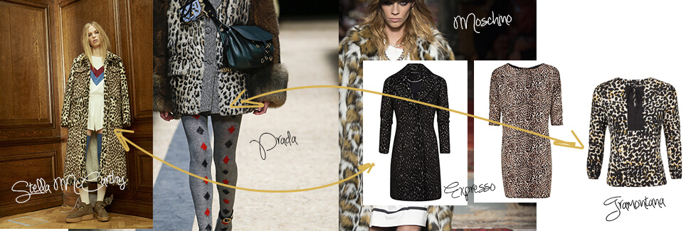 De animalprint jas vertaald naar de collectie van Ballegooyen Modes