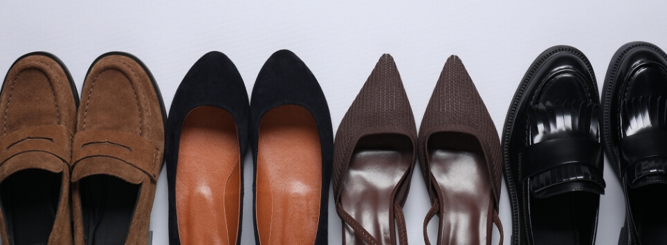 Schoenen voor verschillende breedtematen