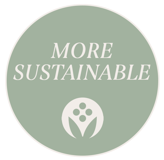 MORE SUSTAINABLE