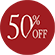 50% korting