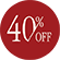 40% KORTING
