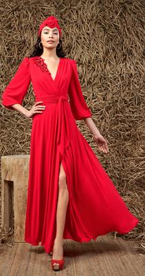 Sonia Pena Jurk Rood 1240063