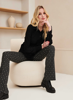 Lofty Manner Blouse Jazlyn Black OI43.1