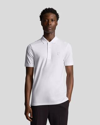 Lyle and Scott Tonal Korte Mouw Polo SP400ton white