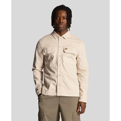 Lyle and Scott Garment Dyed Overshirt LW2008v Beige-Cove
