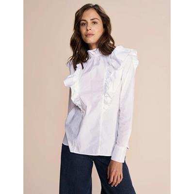 Mos Mosh MMMaven Ruches Blouse 157830.white