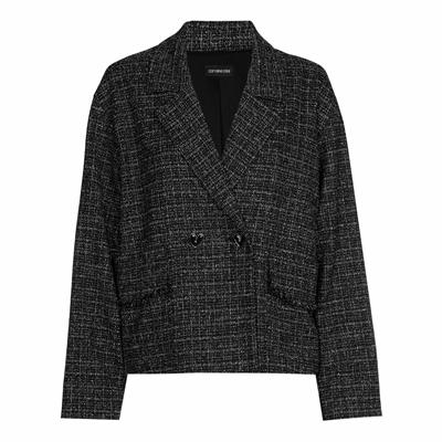 Caroline Biss Blazer Tweed Zwart 4820