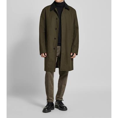 Selected Homme Jas met platte kraag 16094042 Olijfgroen