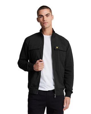 Lyle & Scott Track Jacket met rits ml2114v.Jet Black