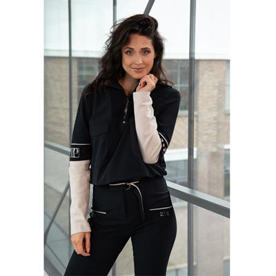 Zip73 Zipper Sweater w24/127/01/001 Zwart-Off-White