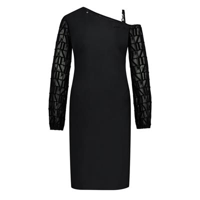 Zip73 Open Schoulder Jurk w24/632/01/001 Zwart