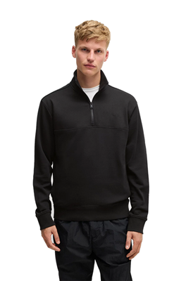 BOSS Sweatshirt met ritskraag 50528476 black