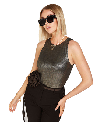 JOSH V Body Lauren JV-2410-1105 metallic - black gold