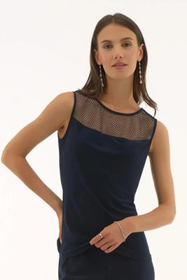 Joseph Ribkoff Top Blauw 243757S25