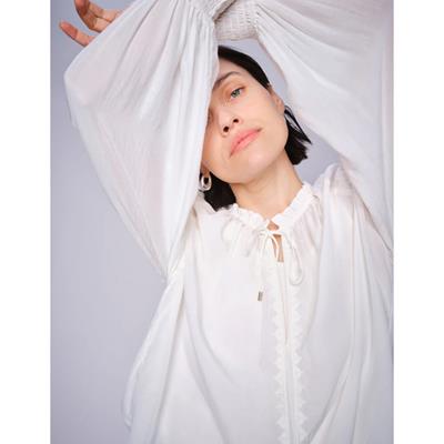 Mos Mosh Blouse MMMArb Sansa Emb 168140 Ecru