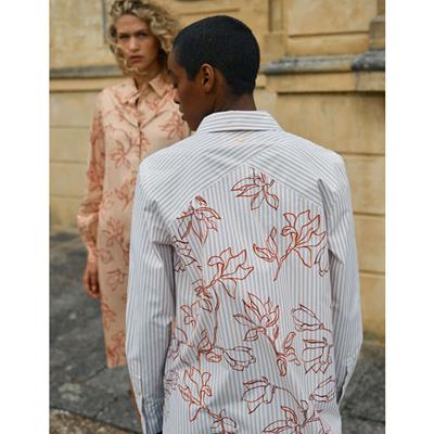 Mos Mosh Blouse MMElinda Leafy 169100 Sesam