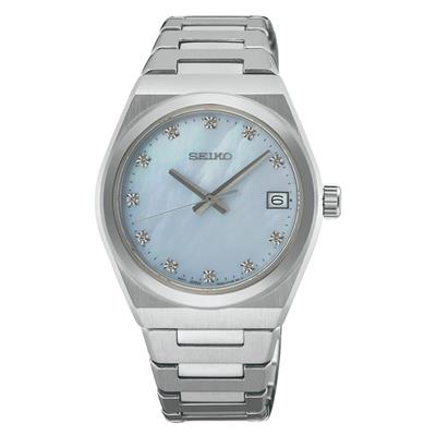 Seiko SUR603P1 - klassiek dames horloge met diamant