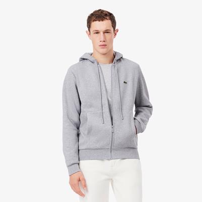 Lacoste Fleece Hoodie SH9626-53.CCA Zilver Chine
