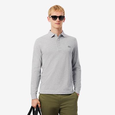 Lacoste Paris Stretch Piqué Polohemd PH2481-53.CCA silver chine