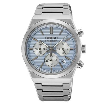 Seiko heren horloge SSB459P1 - pressed pattern dial