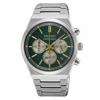 Seiko heren horloge SSB461P1 - pressed pattern dial