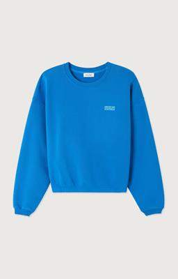 American Vintage Sweater Blauw IZU03AH25