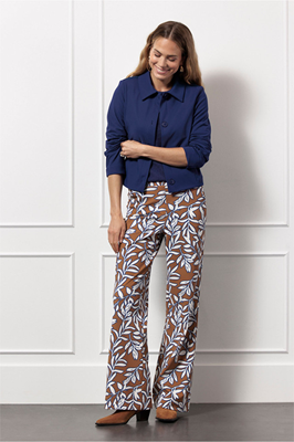 Studio Anneloes Marilon leaves trousers 13111 1365 Multi Coleur