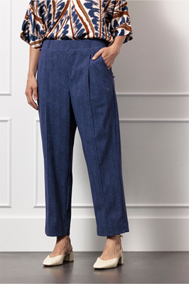 Studio Anneloes Otis herringbone trousers 13109 6502 Ink Blue