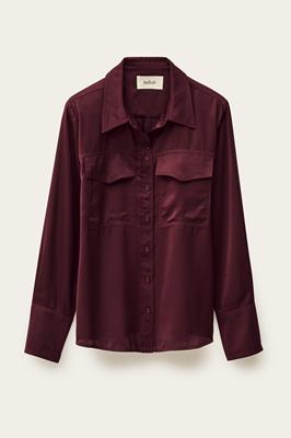 BA&SH Blouse Burgundy 1H25CANO