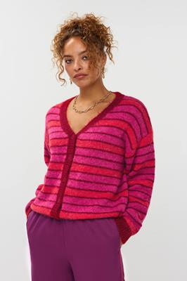 Ydence Cardigan Ginny | Fuchsia/red