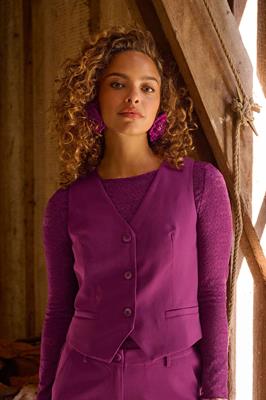 Ydence Gilet Kaia | Fuchsia purple